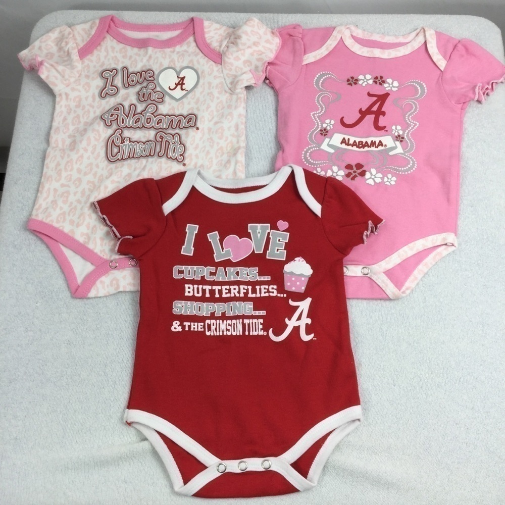 The University Of Alabama Crimson Tide Onesie Lot